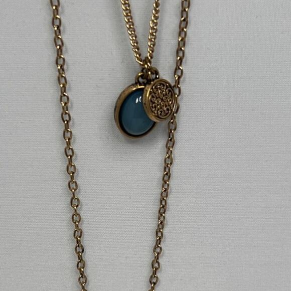 Forever 21 Antique Gold Charms Necklace With Tassel & Charms! - Picture 4 of 7